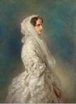 Winterhalter Francois Xavier Portrait of Empress Alexandra Fiodorovna  - Hermitage